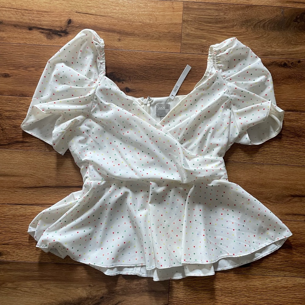 ASOS Heart top NWT